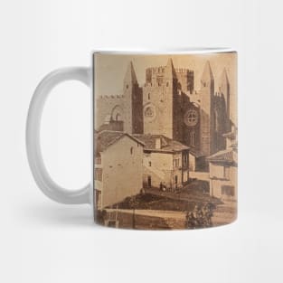 Medieval castle church France Mug